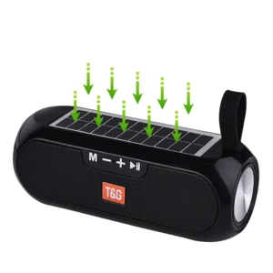 Mini Blue Wireless Speakers Music Sound Player bluetooth Speaker Solar Charger Speaker