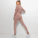 High Quality Women Seamless Breathable Long Sleeve Yoga Sportswear Clothing Gym Clothing Fitness Yoga