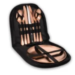 Picnic Set Camping Silverware Organizer Dinnerware Set Eating Utensils Spoon Butter Knife Foldable Cutlery Set