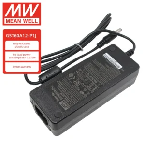 Mean Well GST60A12-P1J Power Adaptor 60W 12V 5A Power Supply Adapter