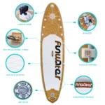 FUNWATER Dropshipping OEM Surf Wholesale sup Board 335 Surfing Bord Inflatable Paddle Board Flower Buy Cheap Surf Boards Isup