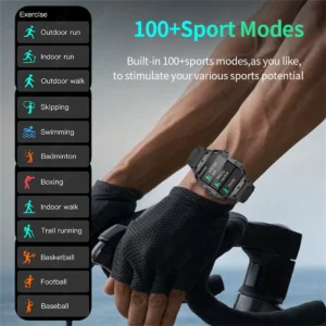Lige Bw0667 Men's Outdoor Smart Watch 1.96" HD Display