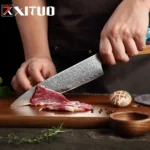 XITUO High Quality 67 Layers Japanese Damascus Kitchen Knives Set Multifunctional Cooking Knifes Damascus Steel Chef Knife