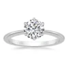 18k white gold 1ct moissanite ring
