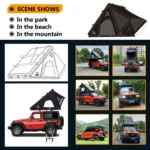 Camping Gear Comfortable Sleep Bed Tents Triangle Car Rooftop Tent Aluminum