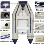 2.3-4.0m Assault Boat Anti-collision Thickening Laminated Inflatable Boat Fishing Rubber Boat With Aluminum Floor