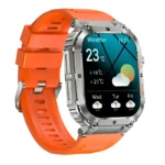 Long-Standby 400 mAh Smartwatch 1.96″ Full-Touch Fitness Watch with BT Calling