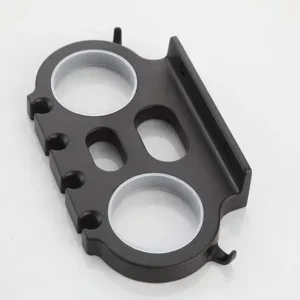 Adhesive Black Aluminum Toothpaste Dispenser Toothbrush Cup Holder Wall Mounted Toothbrush Racks Toothbrush Storage Holder