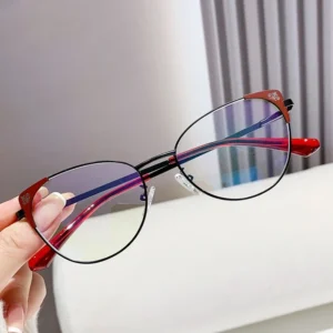 Women's Transparent Cat Eye Glasses, Anti Blue Light Optical Frames