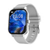 1 Silver Silicone Strap
