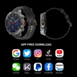 4G LTE Smartwatch for Men – Android/iOS, Full-Touch Fitness Watch