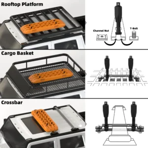 Off-Road Recovery Gear for 4x4 Vehicles Traction Board Mount Snow Sand Tracks SUV Recovery Kit Recovery Track Mounting Kit