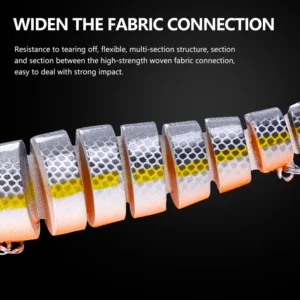 13.4CM 18G Multi Jointed Fishing Lure Hard Plastic 8 Sections Fishing Bait