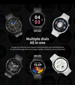HD Big-Screen Smartwatch Watch 4 Pro Wireless Charging, 200 mAh Battery & Health Monitoring