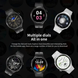 HD Big-Screen Smartwatch Watch 4 Pro Wireless Charging, 200 mAh Battery & Health Monitoring