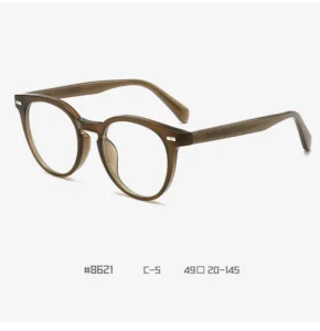 CP Propionic Acid Round Glasses Frames Retro Myopia Anti Blue Light Glasses for Men and Women