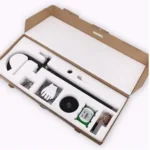 Luxury Accessories White and Rose Gold Brass Bath Floor Mounted Style Shower Bathtub Faucet Floor Standing Bathtub Faucet