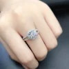 2ct Main Stone Moissanite Style