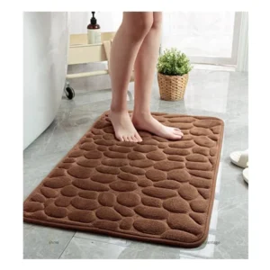 High Quality Soft White Faux Fur Rug Living Room Shaggy Rug Carpet Stone Embossed Bathroom Bath Mat