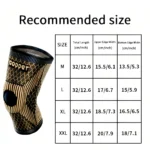 Copper Knee Brace Unisex With Side Stabilizers Compression Knee Sleeve for Basketball Yoga Hiking Mountaineering