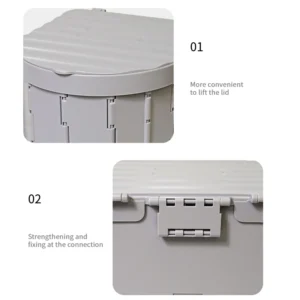 Eco-Friendly Portable Toilet Rack Organizer Foldable for Outdoor Camp & Bathroom for Camping & Hiking Products