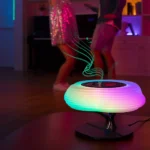 RGB Atmosphere Lamp BT High Sound Quality LED Wireless Charging Table Lamp Cloud Smart Speakers