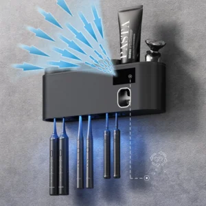 Automatic Toothpaste Squeezer Dispenser UV Toothbrush Holder Bathroom Accessories