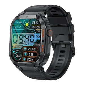 Long-Standby 400 mAh Smartwatch 1.96″ Full-Touch Fitness Watch with BT Calling