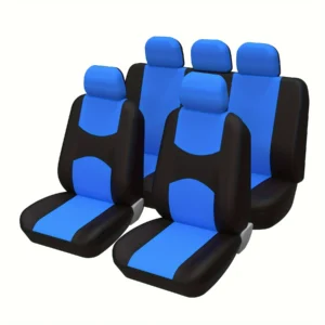 5 Seat Car Seat Covers Full Set, Breathable Polyester Automotive Front and Rear Seat Covers, Automotive Seat Cover