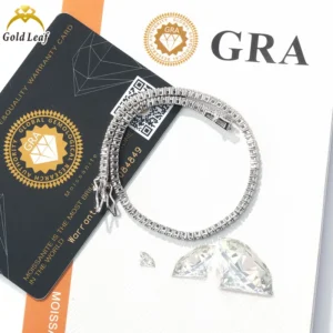 Hip Hop Iced Out Fine Jewelry Lab Diamond 925 Silver VVS Moissanite Necklaces