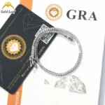 Hip Hop Iced Out Fine Jewelry 2mm 3mm 4mm 5mm 6mm 6.5mm Lab Diamond 925 Silver VVS Moissanite Tennis Chain Necklaces