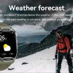 1.85 HD Large Screen Outdoor Design IP68 Waterproof Mud Proof Body Temperature Monitor High Quality Smart Watch MK66