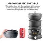 Kingpool Reusable Alocs Portable Outdoor Picnic Camping Pans Stove Cookware Set Pot Mess Kit With Bag