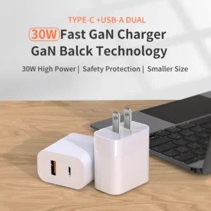 30w Dual Ports30w GaN Usb c Charger Adaptateur Type c for iphone Charger 20w Original