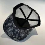 HN0002R Fashion Casquette Mesh Tennis  Running Embroidery Black Sport Cap With Patchwork Premium Trucker Hat