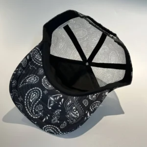 HN0002R Fashion Casquette Mesh Tennis  Running Embroidery Black Sport Cap With Patchwork Premium Trucker Hat
