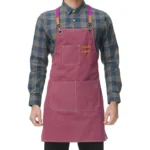 Durable Washed Canvas Chef Barista Garden Cooking Restaurant Bbq Apron for Men
