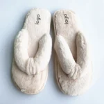 Factory Winter Wholesale slippers Non-slip Fluffy Furry Fur Slide Faux Womens Ladies Fur Flip Flops
