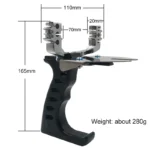 Outdoor Camping Fishing Catapult Exquisite Metal  Fish Dart Rubber Band Fishing Reel Package Fun Shooting Fish