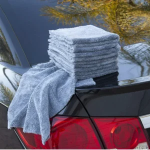Car Microfiber Towel Edgeless - Ultra Thick Edgeless Microfiber Car Cleaning Cloth Auto Waxing Drying Polishing Detailing Towels