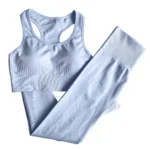 Fitness & Yoga Wear Women Seamless Leggings Shorts and Bra Crop Top 3 Pcs Yoga Set