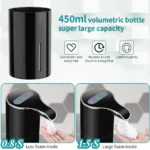 Touchless Hand Sanitizer Dispenser IR Sensor USB Rechargeable Electric Automatic Foam Soap Dispenser