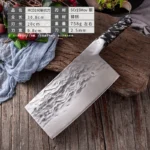 Hand Forged Cleaver Knife Professional Full Tang Kitchen Knife Stainless Manganese Carbon Steel Meat Slicer