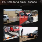 High Strength Orange Color Car Trailer Towing Rope 9 Meters 6 Tons 4X4 Towing Strap WITH D Shackle