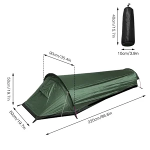 MCETO Base Bivy Tent With Mat Full Set Backpacking Hiking Adventure Lightweight Camping Gear