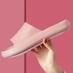 2024Home Slippers Thick Platform Bathroom Slippers Non-slip Flip Flops Woman Sandals Women Fashion EVA Indoor Slides