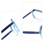 Big Frame Vintage Myopia Eyeglass Frames New Transparent Brown Flat Lens Eyewear Computer TR90 Women Blue Light Blocking Glasses