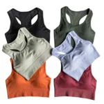 Fitness & Yoga Wear Women Seamless Leggings Shorts and Bra Crop Top 3 Pcs Yoga Set