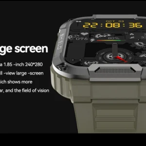 VALDUS1.85 HD Large Screen Body Temperature Monitor Smart Watch MK66