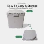 Eco-Friendly Portable Toilet Rack Organizer Foldable for Outdoor Camp & Bathroom for Camping & Hiking Products
